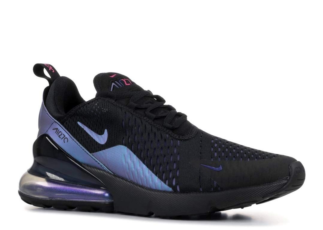Nike Air Max 270, черные, хамелеон, нейлон, мужские, женские