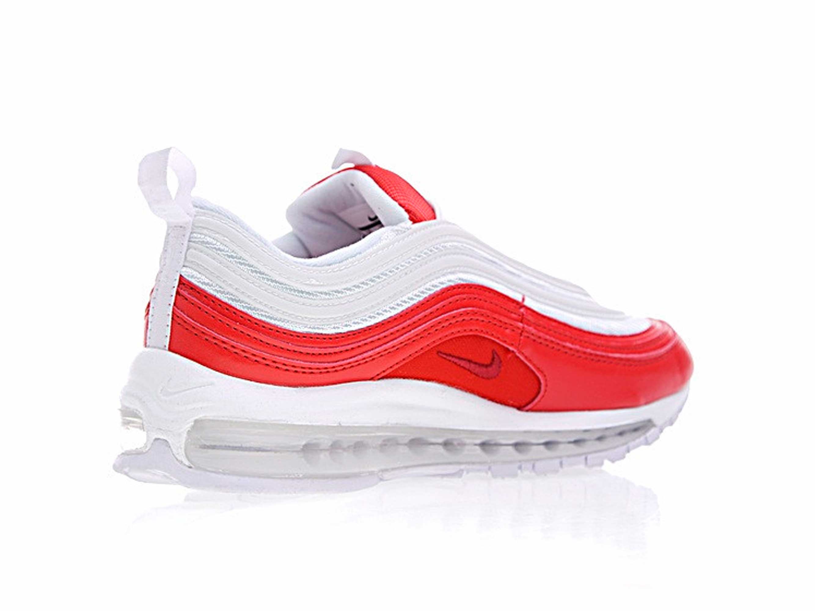 Nike Air Max 97 Supreme White/Red, белый, красный, текстиль, кожа, мужские