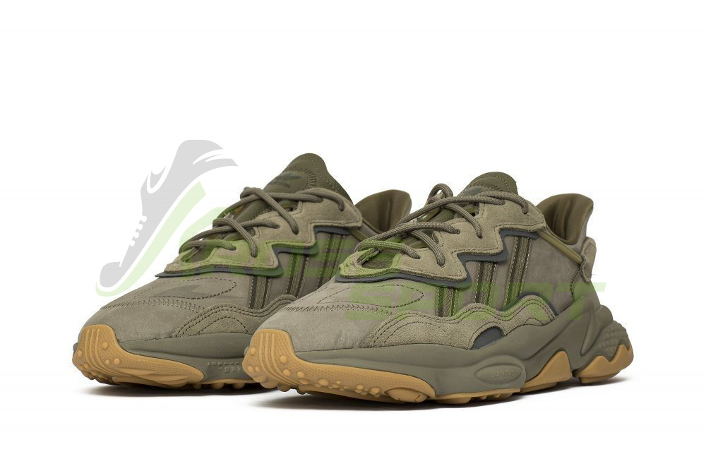 Adidas Ozweego Khaki с мехом