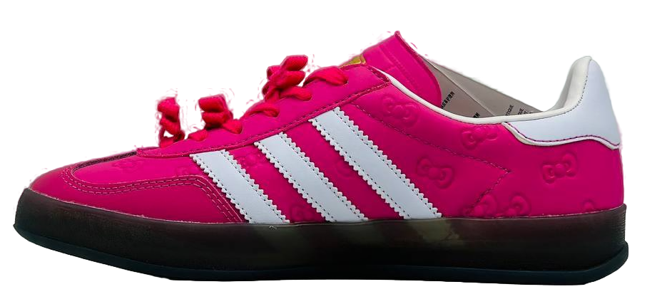 Adidas Gazelle x Hello Kitty toxic