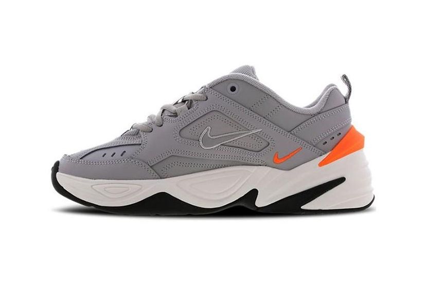 Nike M2K Tekno, серые, кожа, нейлон, женские