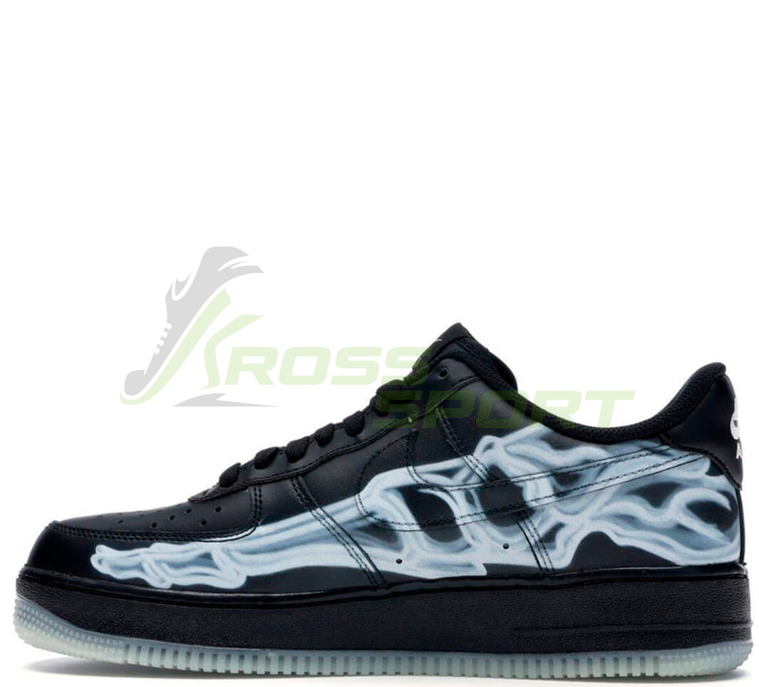  Nike Air Force 1 Low Skeleton Black