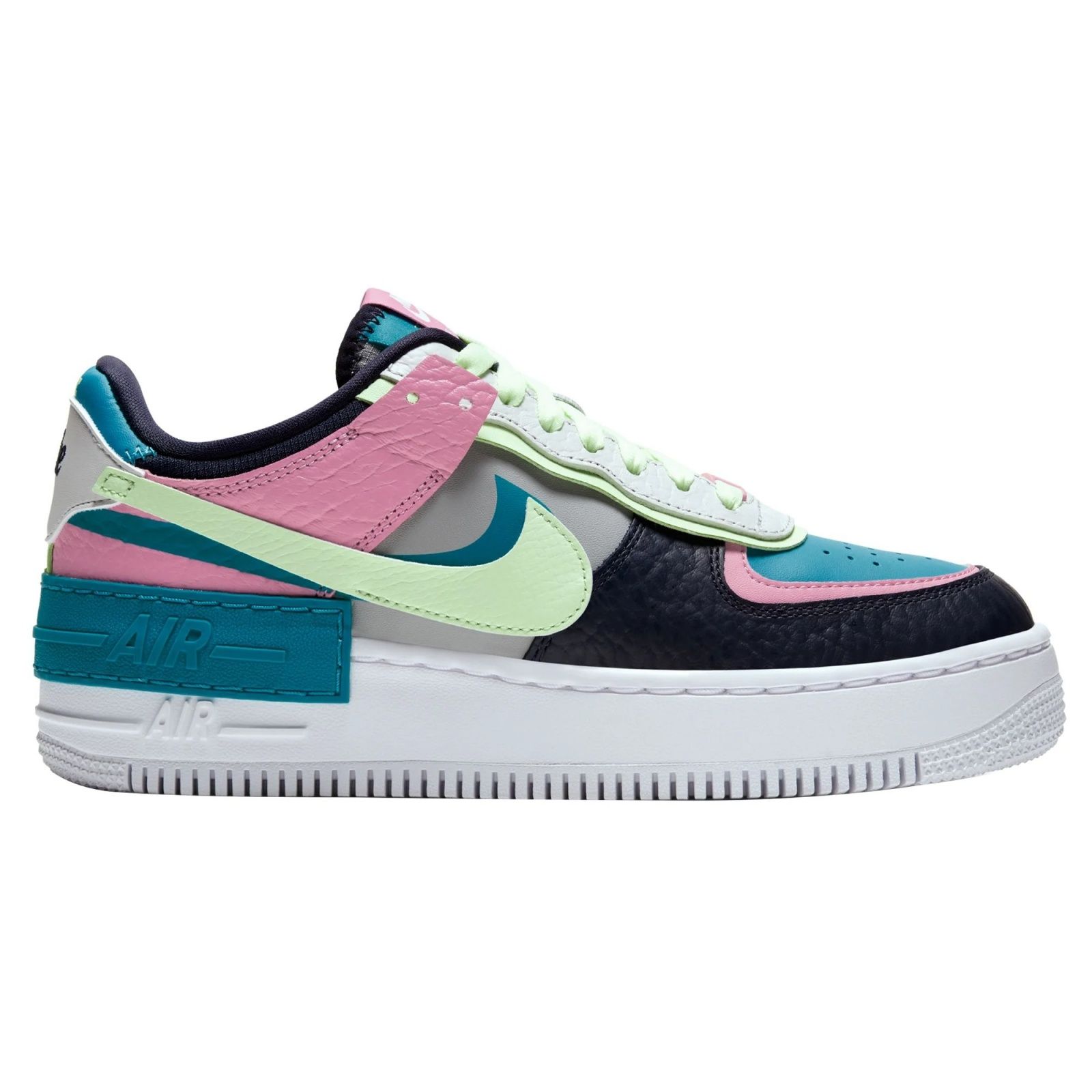 Nike Air Force 1 Shadow белые с оранжевым, кожаные, женские