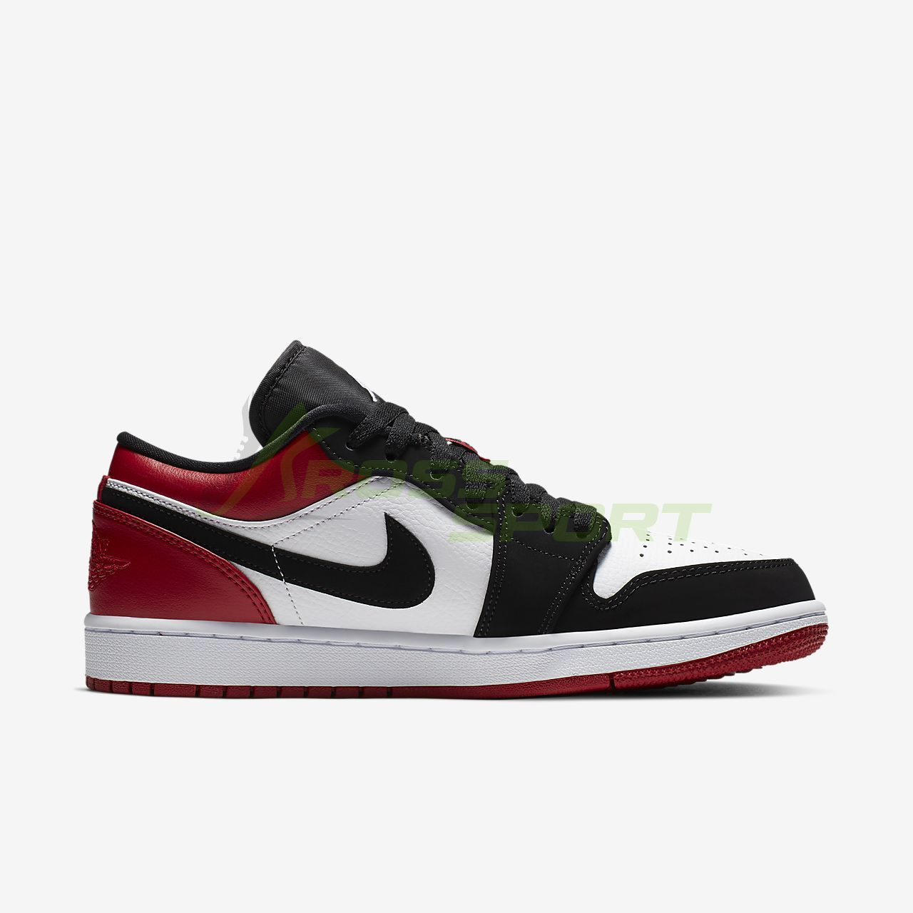  Nike Air Jordan 1 Retro "Black Toe" Low Black/White/Red