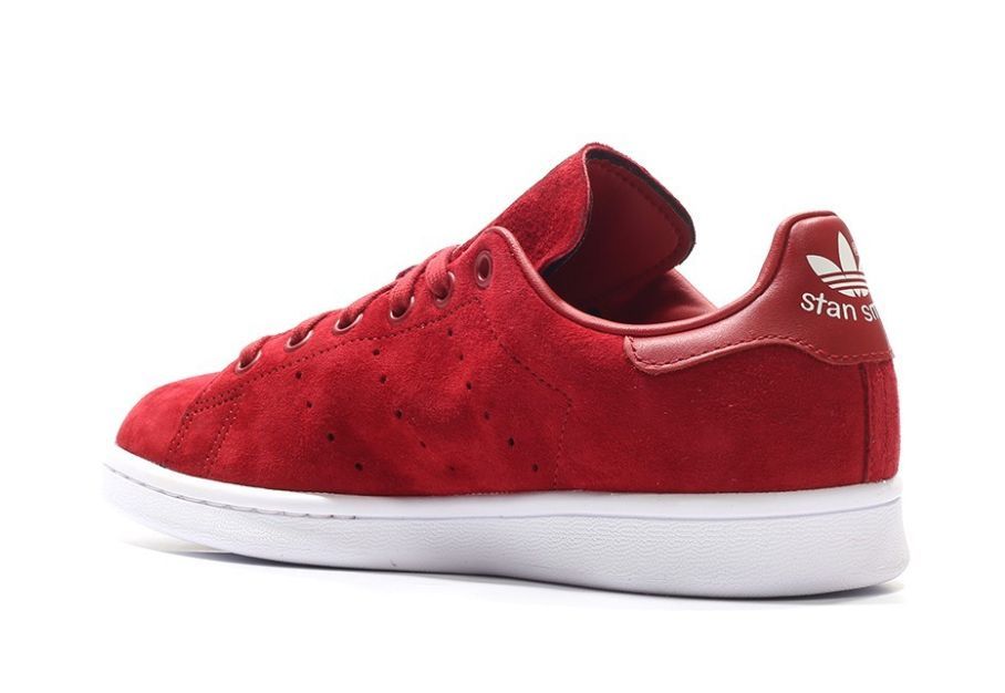Adidas Stan Smith "Suede" красные с белым (40-44)