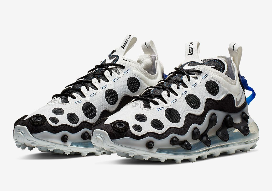 Nike Air Max 720 ISPA, белый с черным, нейлон, мужские